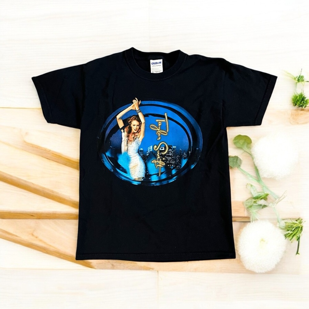 Taylor Swift 2011 Speak Now World Tour T-Shirt Black Youth Medium Gildan Cotton
